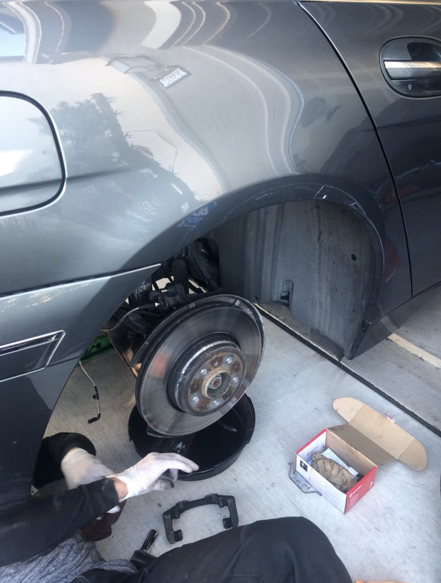 this image shows brake service in Knoxville, TN